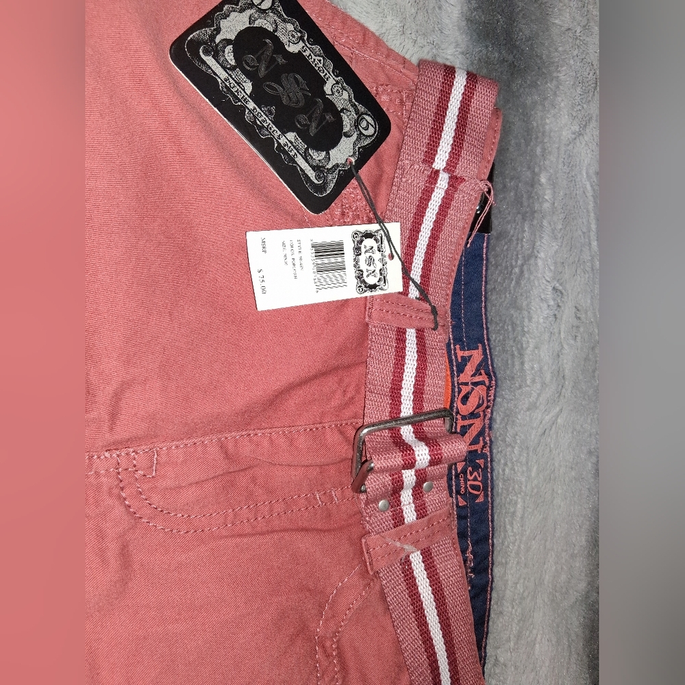 Men's Straight Jeans - Salmon